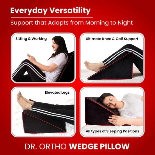 Dr. Ortho Wedge Pillow for Comfort and Support | Improve Your Sleep